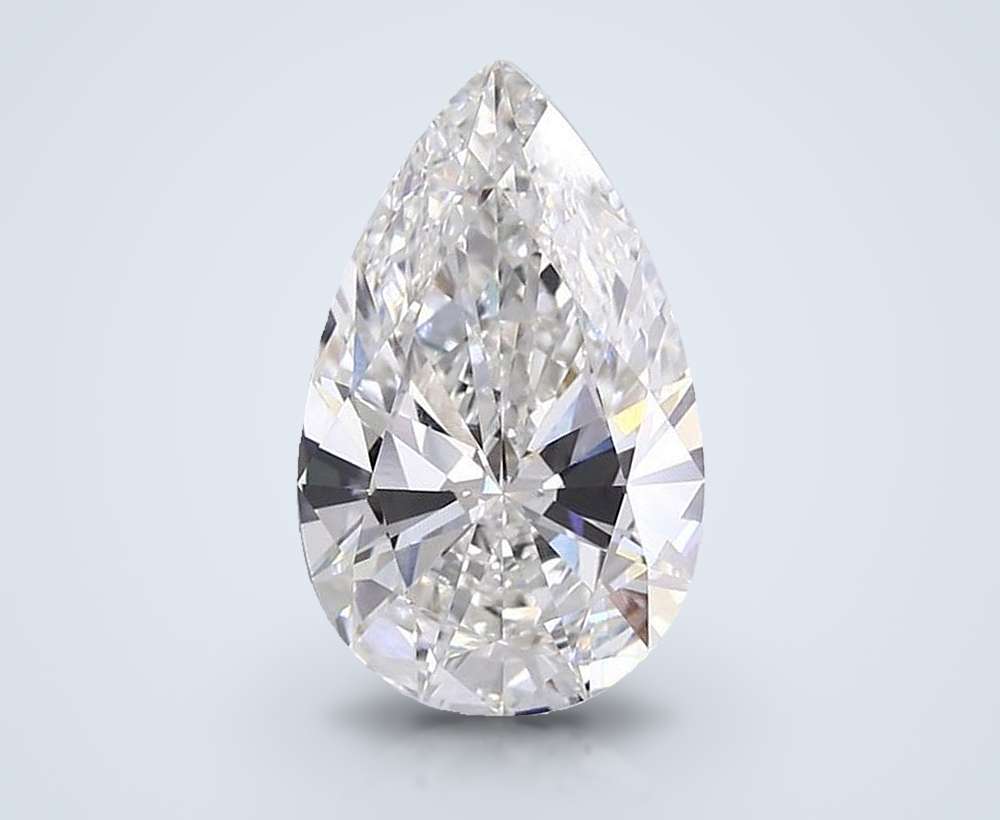 10.04ct G VVS2 Rare Carat Ideal Cut Pear Lab Grown Diamond