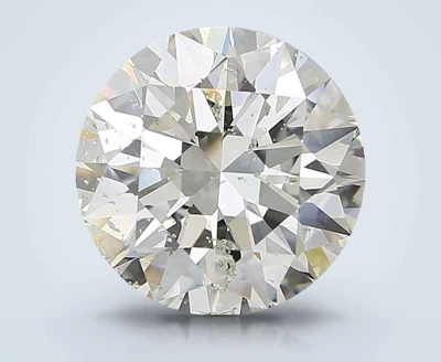3.16ct J SI2 Rare Carat Ideal Cut Round Diamond