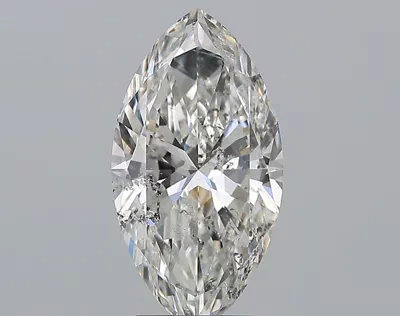 3.01ct G SI2 Rare Carat Ideal Cut Marquise Diamond