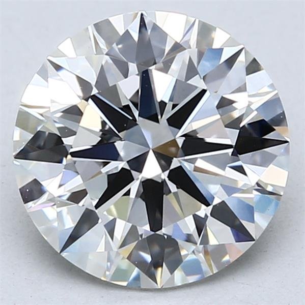 3.01ct F VVS2 Rare Carat Ideal Cut Round Lab Grown Diamond