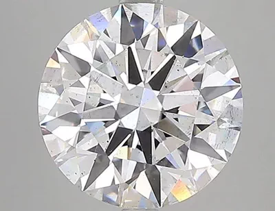 5.06ct F SI1 Rare Carat Ideal Cut Round Lab Grown Diamond