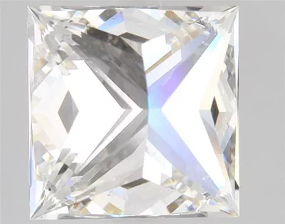 4.21ct H VS2 Rare Carat Ideal Cut Princess Lab Grown Diamond