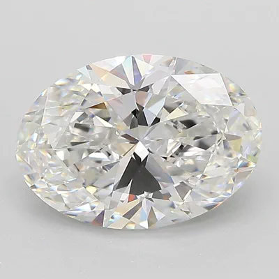 2.76ct E VVS2 Rare Carat Ideal Cut Oval Lab Grown Diamond