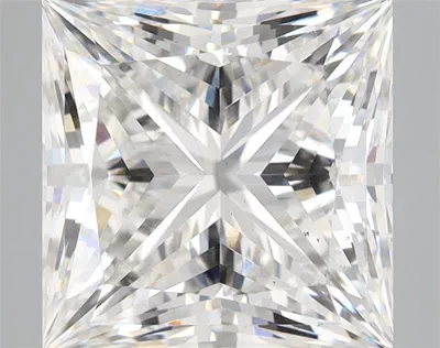 5.06ct F VS2 Rare Carat Ideal Cut Princess Lab Grown Diamond