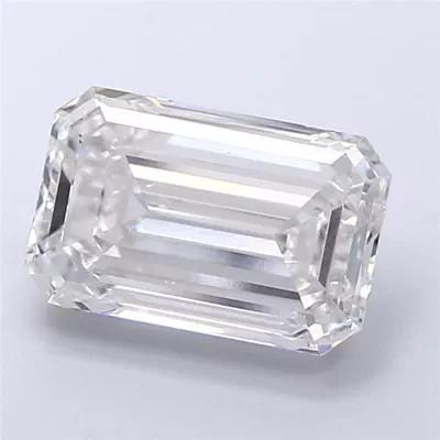 6.60ct F VS1 Rare Carat Ideal Cut Emerald Lab Grown Diamond