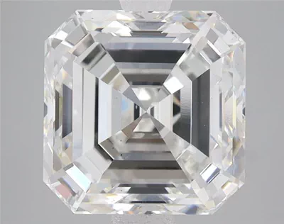 5.04ct F VS2 Very Good Cut Asscher Lab Grown Diamond