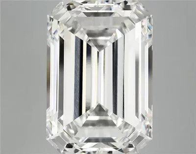 15.60ct F VVS2 Rare Carat Ideal Cut Emerald Lab Grown Diamond