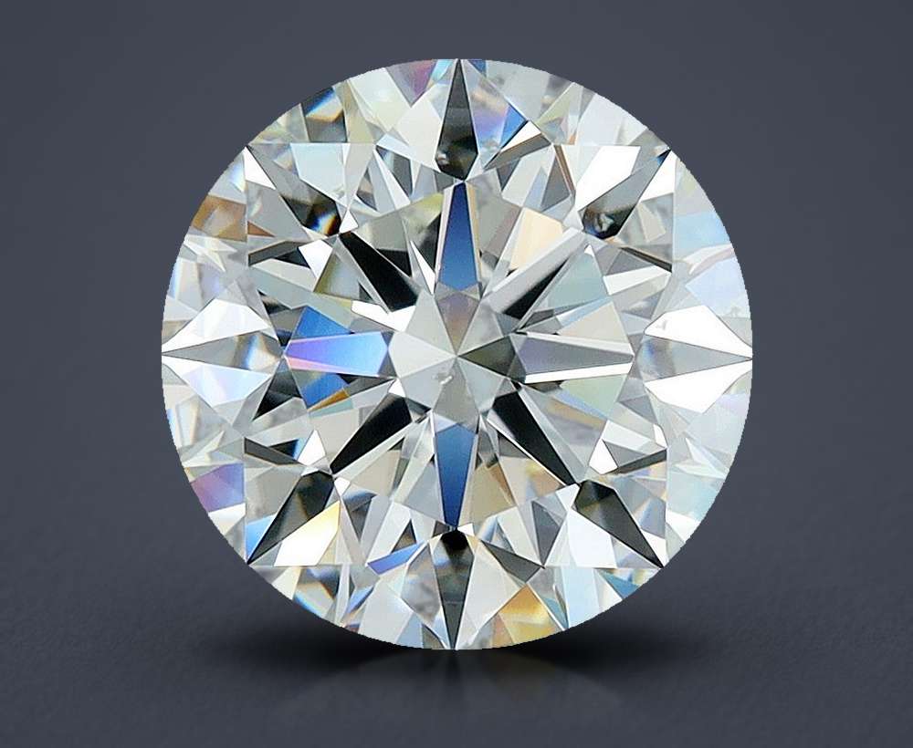 3.01ct K SI1 Rare Carat Ideal Cut Round Diamond