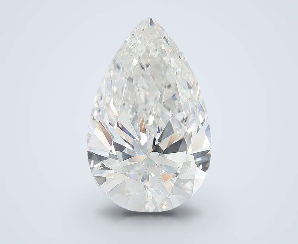 13.01ct F VVS2 Rare Carat Ideal Cut Pear Lab Grown Diamond