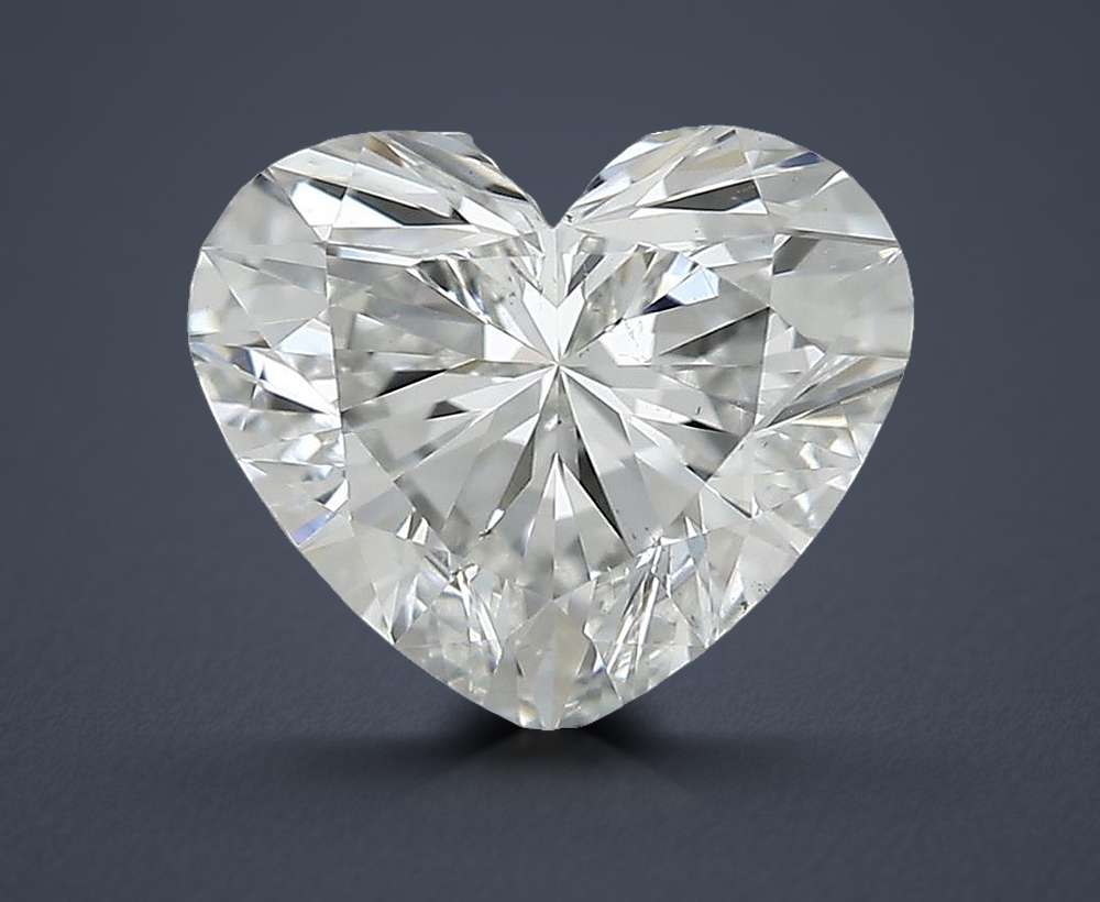 0.61ct H SI1 Rare Carat Ideal Cut Heart Diamond