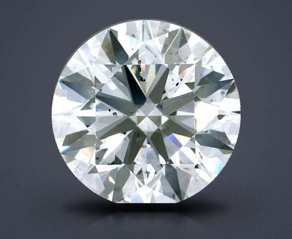 2.51ct E SI1 Rare Carat Ideal Cut Round Diamond