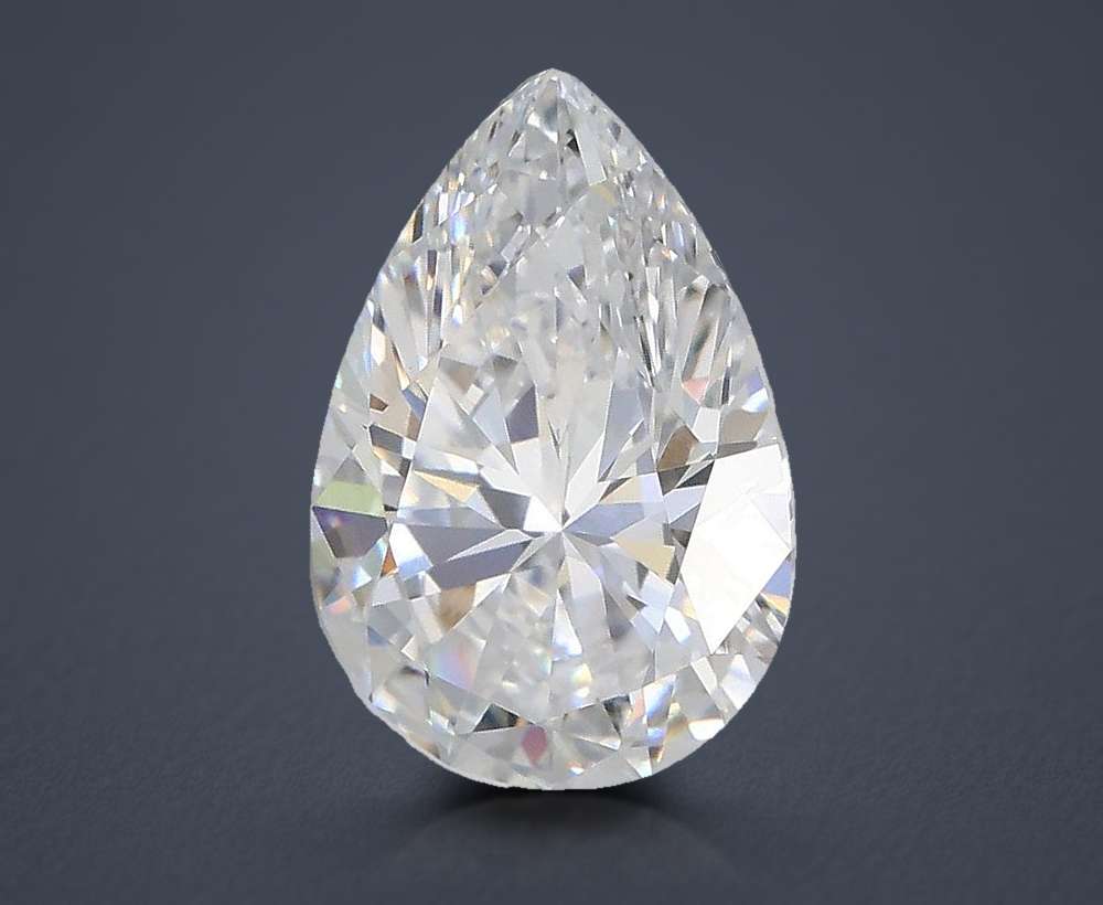 1.59ct D VS1 Rare Carat Ideal Cut Pear Lab Grown Diamond