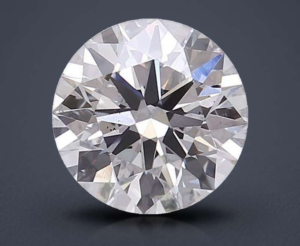 2.10ct F VS2 Rare Carat Ideal Cut Round Lab Grown Diamond