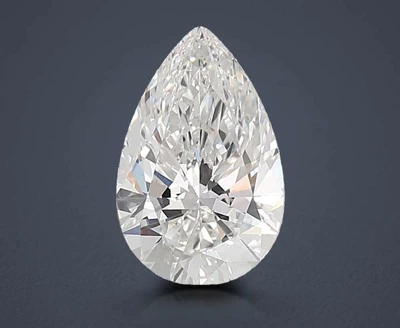 3.05ct F VS1 Rare Carat Ideal Cut Pear Lab Grown Diamond