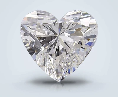 5.08ct F VS1 Rare Carat Ideal Cut Heart Lab Grown Diamond