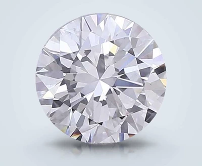 3.45ct F SI1 Excellent Cut Round Lab Grown Diamond