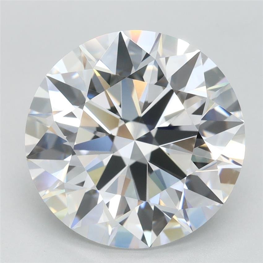4.03ct D FL Rare Carat Ideal Cut Round Lab Grown Diamond