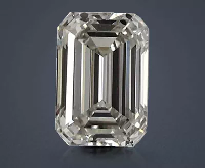 1.12ct H VVS2 Rare Carat Ideal Cut Emerald Lab Grown Diamond