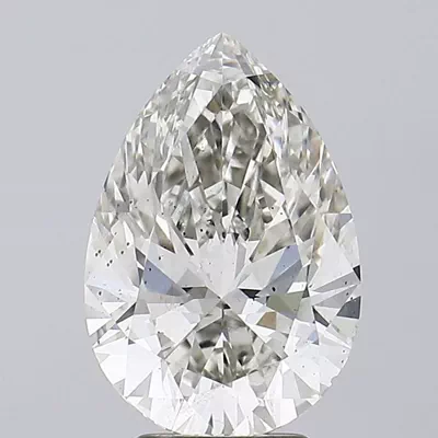 4.08ct I SI1 Rare Carat Ideal Cut Pear Lab Grown Diamond