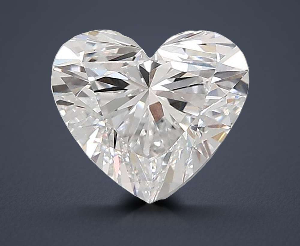 2.51ct E VS1 Rare Carat Ideal Cut Heart Lab Grown Diamond