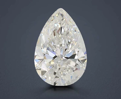 3.09ct E VS1 Rare Carat Ideal Cut Pear Lab Grown Diamond