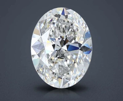 3.02ct F SI1 Rare Carat Ideal Cut Oval Diamond