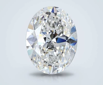 3.02ct F SI1 Rare Carat Ideal Cut Oval Diamond