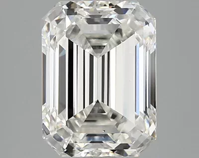 3.05ct H VS2 Excellent Cut Emerald Lab Grown Diamond