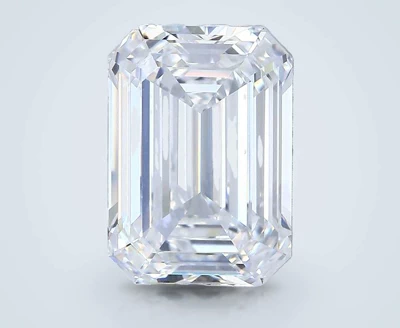 5.18ct D SI1 Rare Carat Ideal Cut Emerald Diamond
