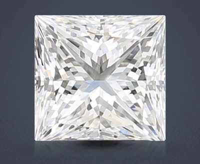 2.01ct E VVS2 Rare Carat Ideal Cut Princess Lab Grown Diamond