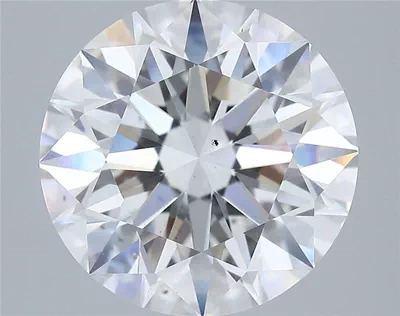 4.08ct F VS2 Rare Carat Ideal Cut Round Diamond