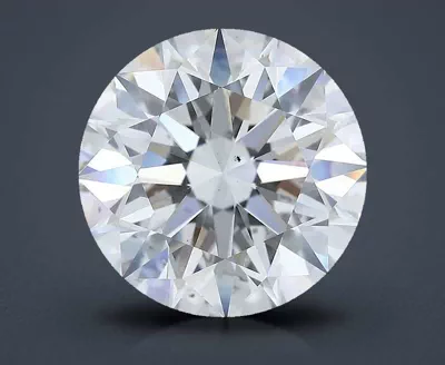 4.08ct F VS2 Rare Carat Ideal Cut Round Diamond