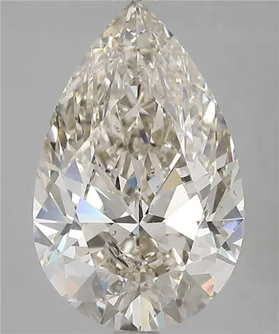 5.01ct K SI2 Rare Carat Ideal Cut Pear Diamond