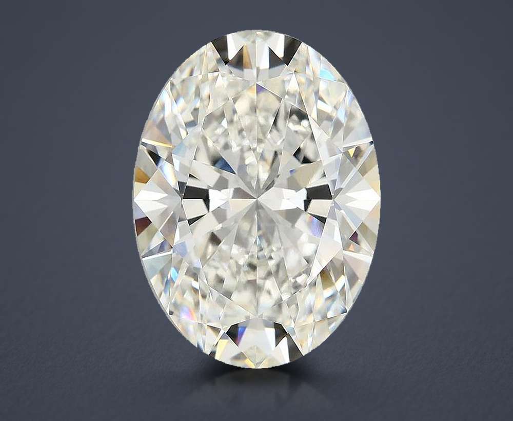 10.20ct F VVS2 Rare Carat Ideal Cut Oval Lab Grown Diamond