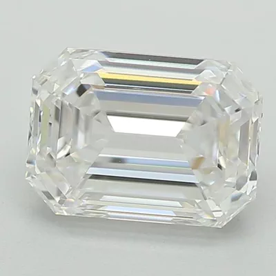 1.05ct D VVS2 Rare Carat Ideal Cut Emerald Lab Grown Diamond