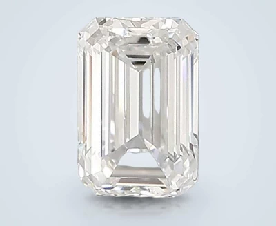 1.25ct E VVS2 Rare Carat Ideal Cut Emerald Lab Grown Diamond