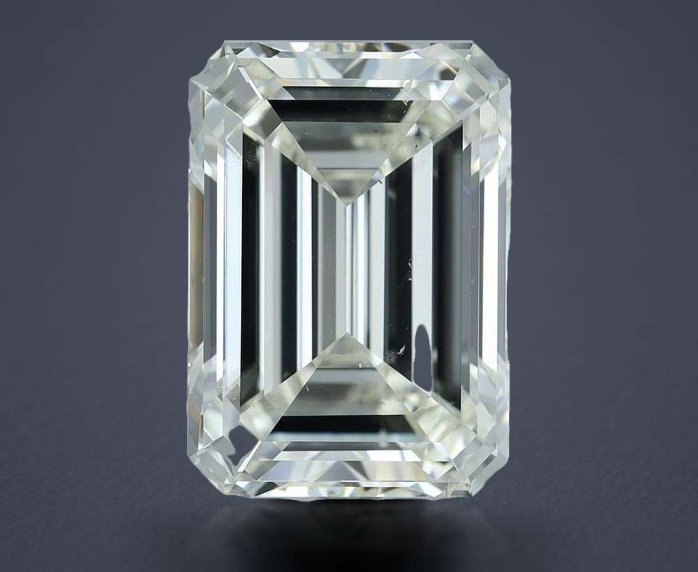 10.05ct I SI1 Rare Carat Ideal Cut Emerald Diamond