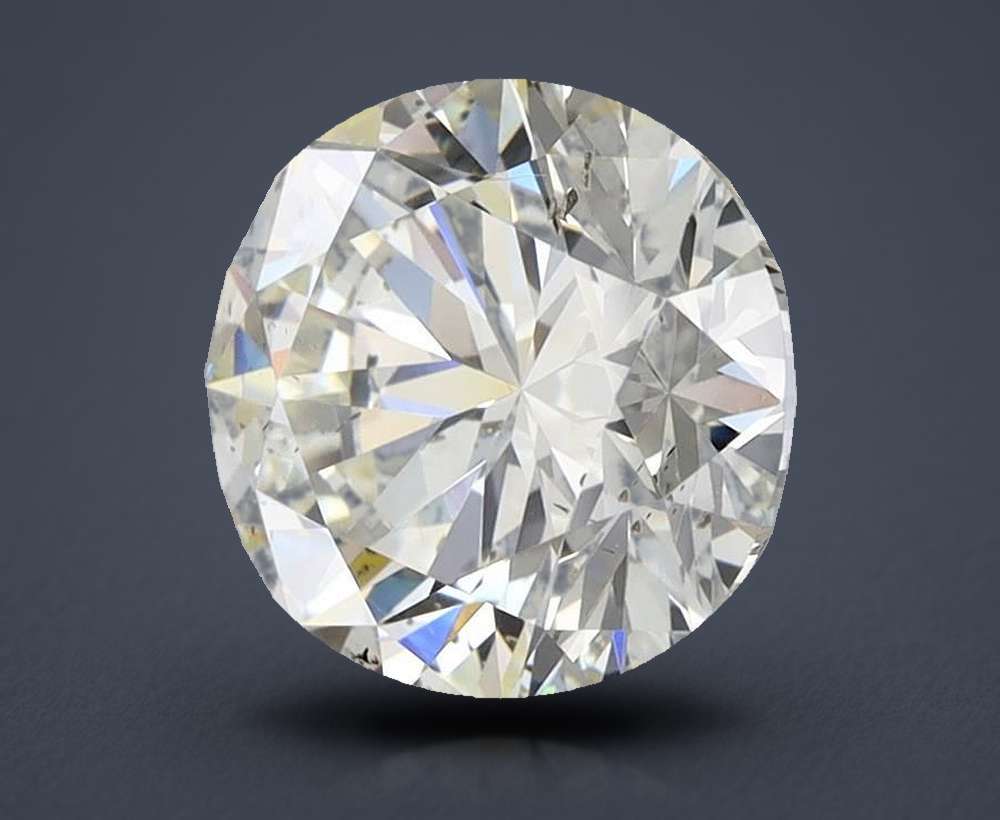 2.08ct K SI2 Rare Carat Ideal Cut Round Diamond