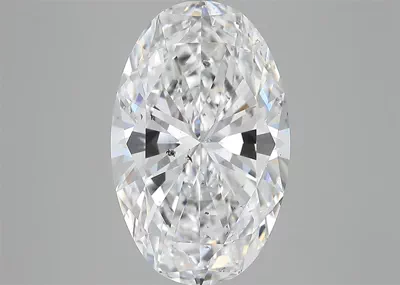 6.02ct D SI1 Rare Carat Ideal Cut Oval Diamond