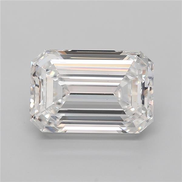 6.08ct E VS2 Rare Carat Ideal Cut Emerald Lab Grown Diamond