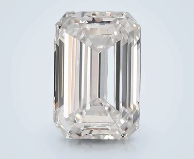 6.08ct E VS2 Rare Carat Ideal Cut Emerald Lab Grown Diamond