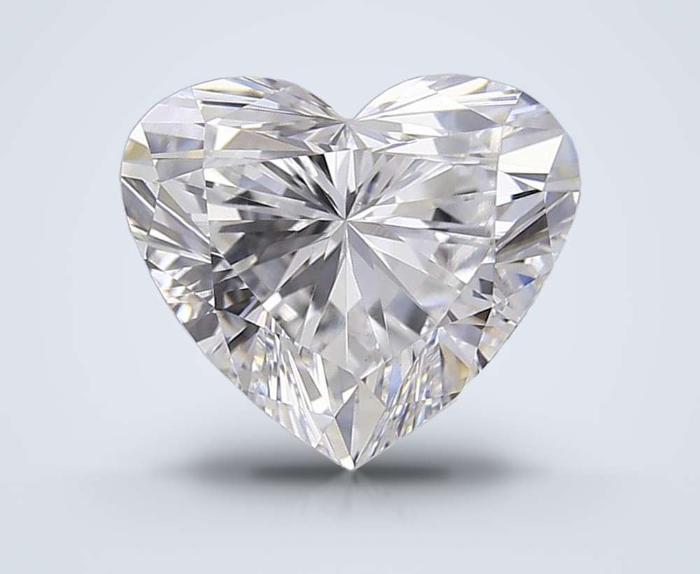 1.10ct D VVS2 Rare Carat Ideal Cut Heart Lab Grown Diamond