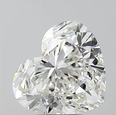 5.21ct H VS2 Rare Carat Ideal Cut Heart Diamond