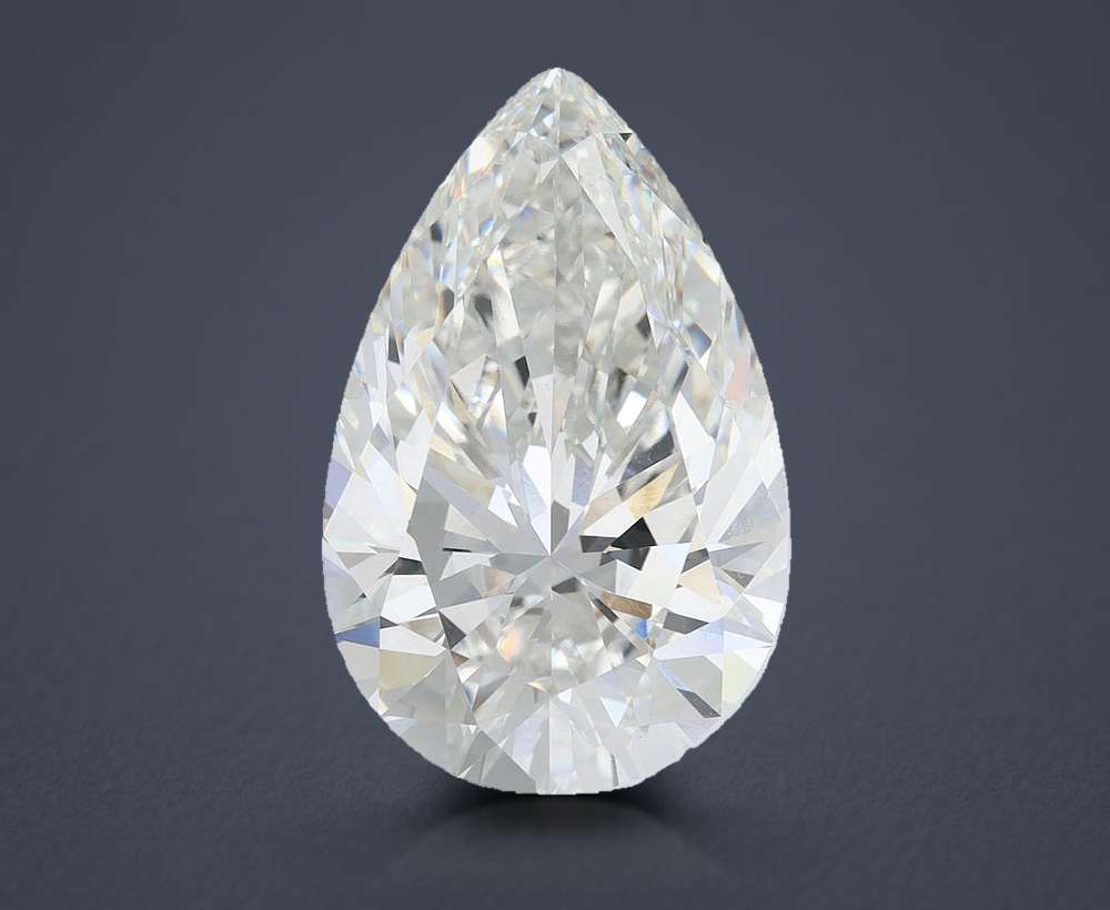 10.03ct G VVS2 Rare Carat Ideal Cut Pear Lab Grown Diamond