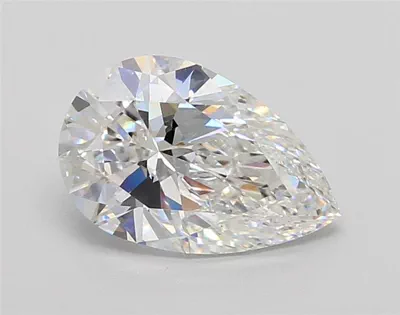 2.06ct F VVS2 Rare Carat Ideal Cut Pear Lab Grown Diamond