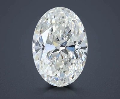 3.02ct H SI1 Rare Carat Ideal Cut Oval Diamond