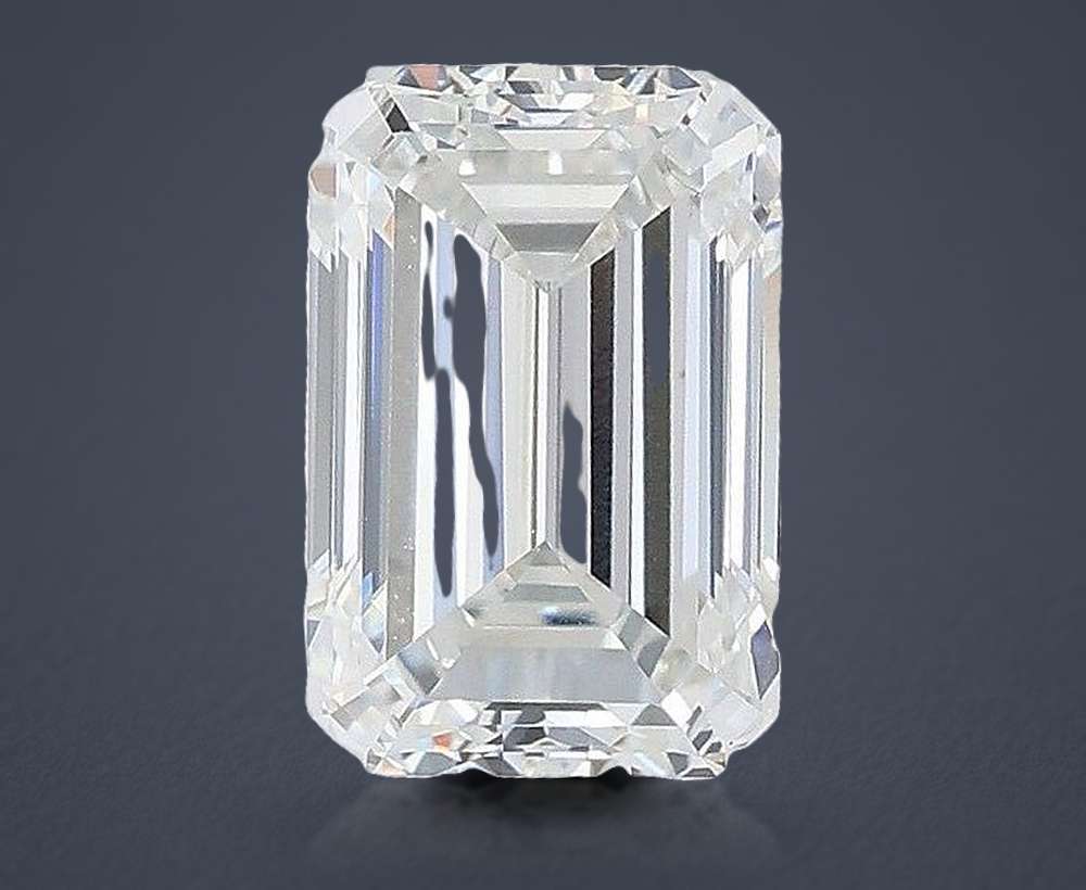 2.51ct F VS1 Very Good Cut Emerald Lab Grown Diamond