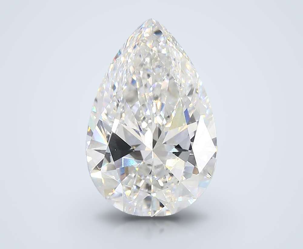 15.05ct F VVS2 Very Good Cut Pear Lab Grown Diamond