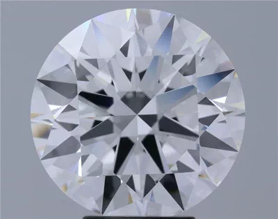 5.08ct F FL Rare Carat Ideal Cut Round Diamond