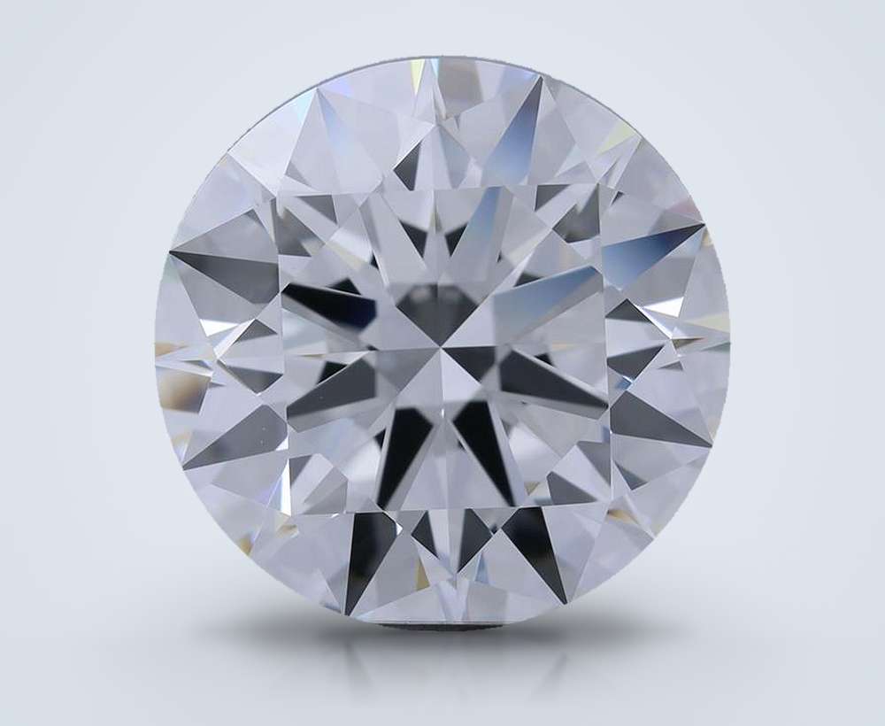 5.08ct F FL Rare Carat Ideal Cut Round Diamond